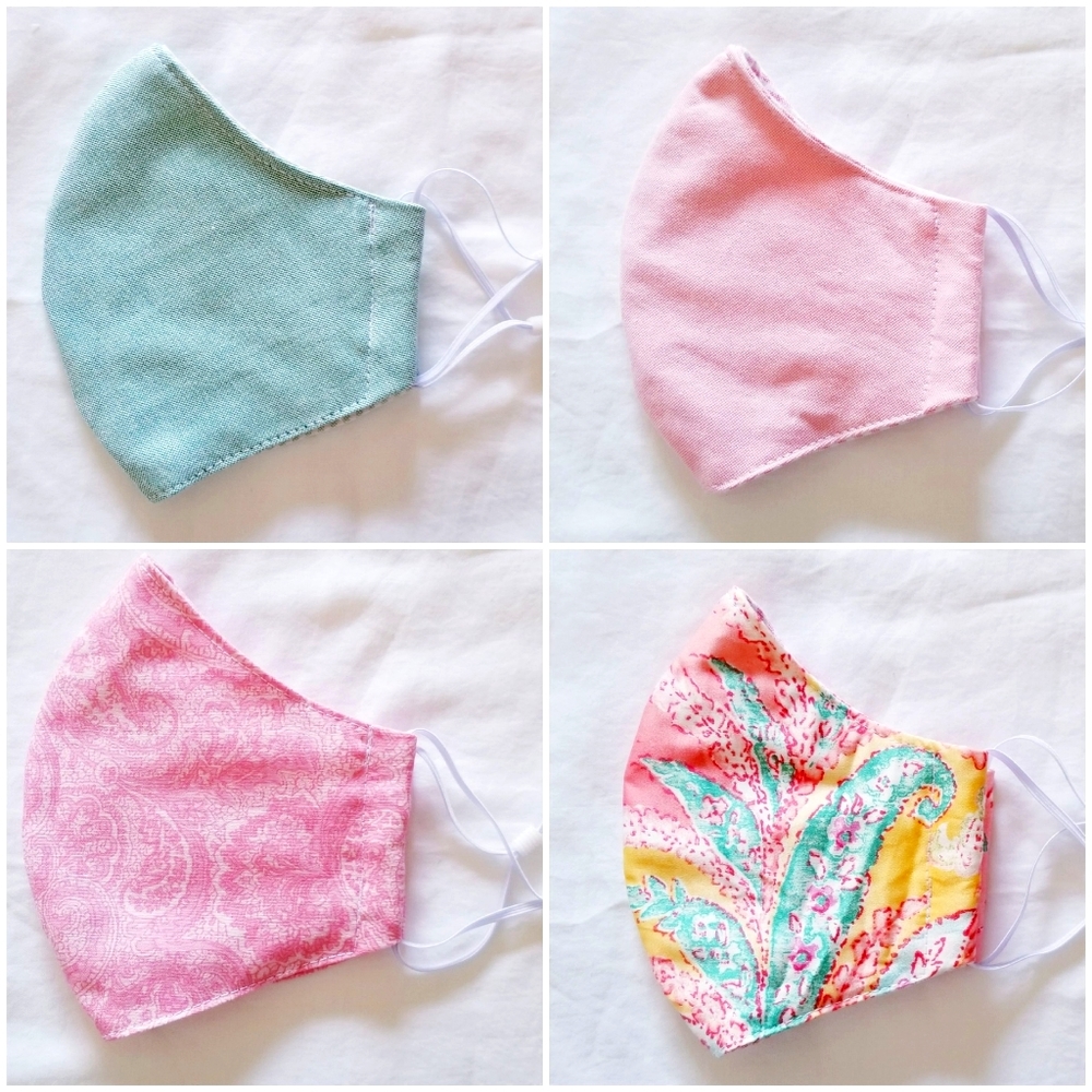 4pcs Adult RL Cotton Face Masks